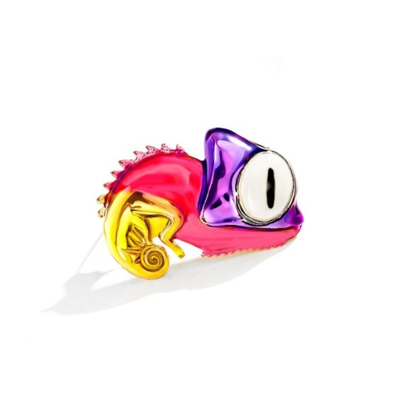 Chamelion Baby Enamel Pin Broach - Picture 2 of 4